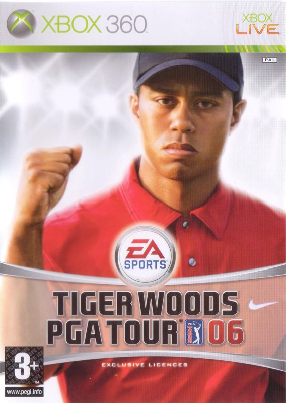 Tiger Woods PGA Tour 06 box art for Xbox 360